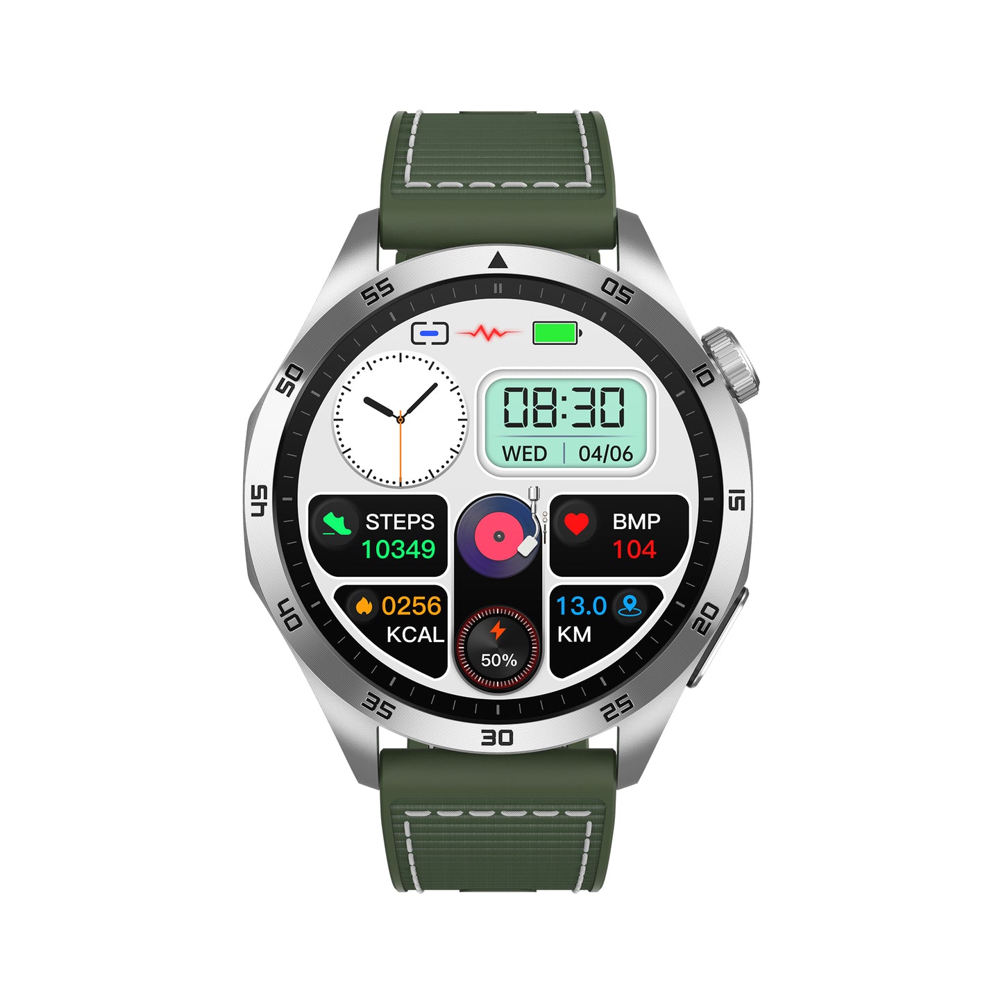 KH45 Micro Health Check ECG Blood Oxygen All Day Sleep Monitor Blood Pressure Amoled Screen
