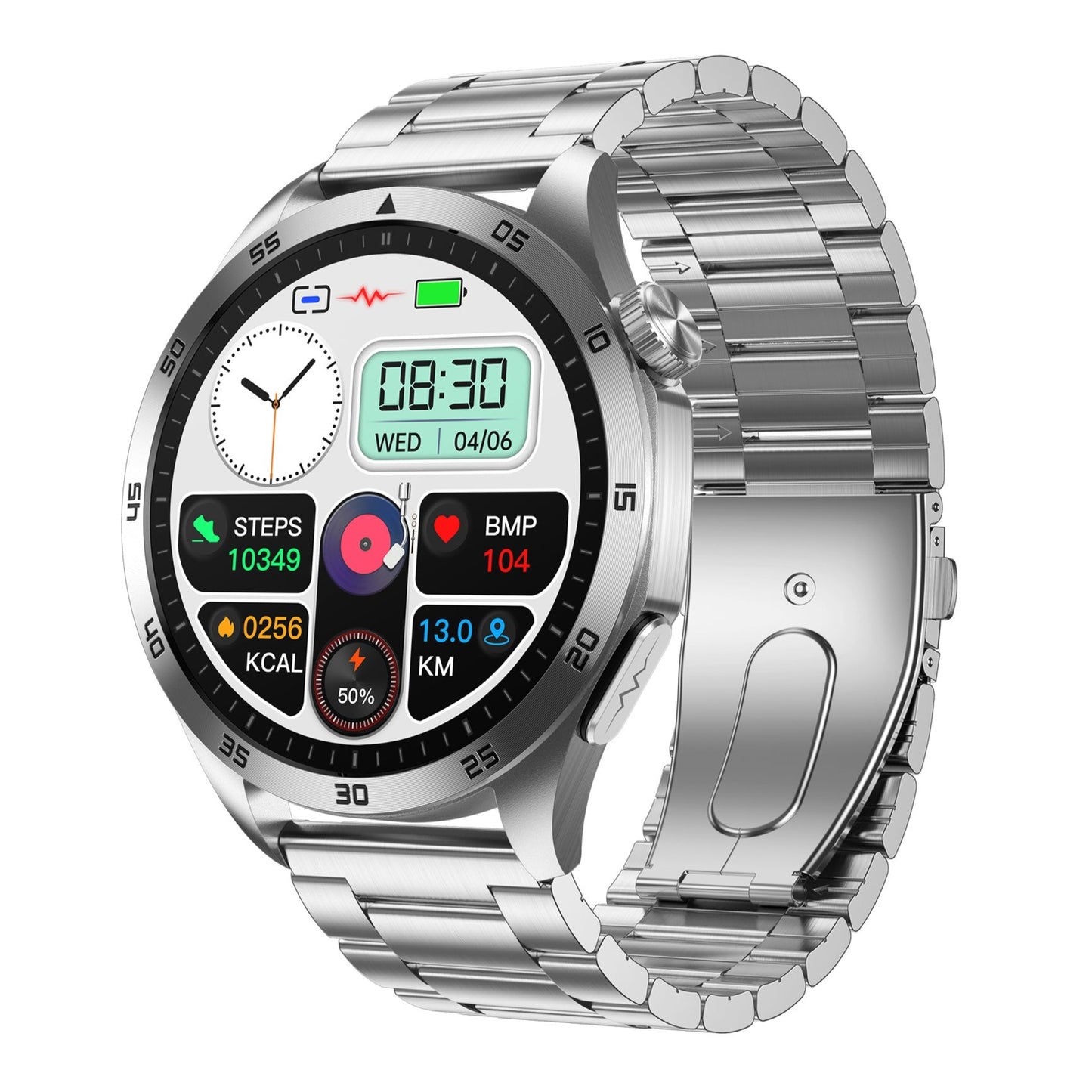 KH45 Micro Health Check ECG Blood Oxygen All Day Sleep Monitor Blood Pressure Amoled Screen