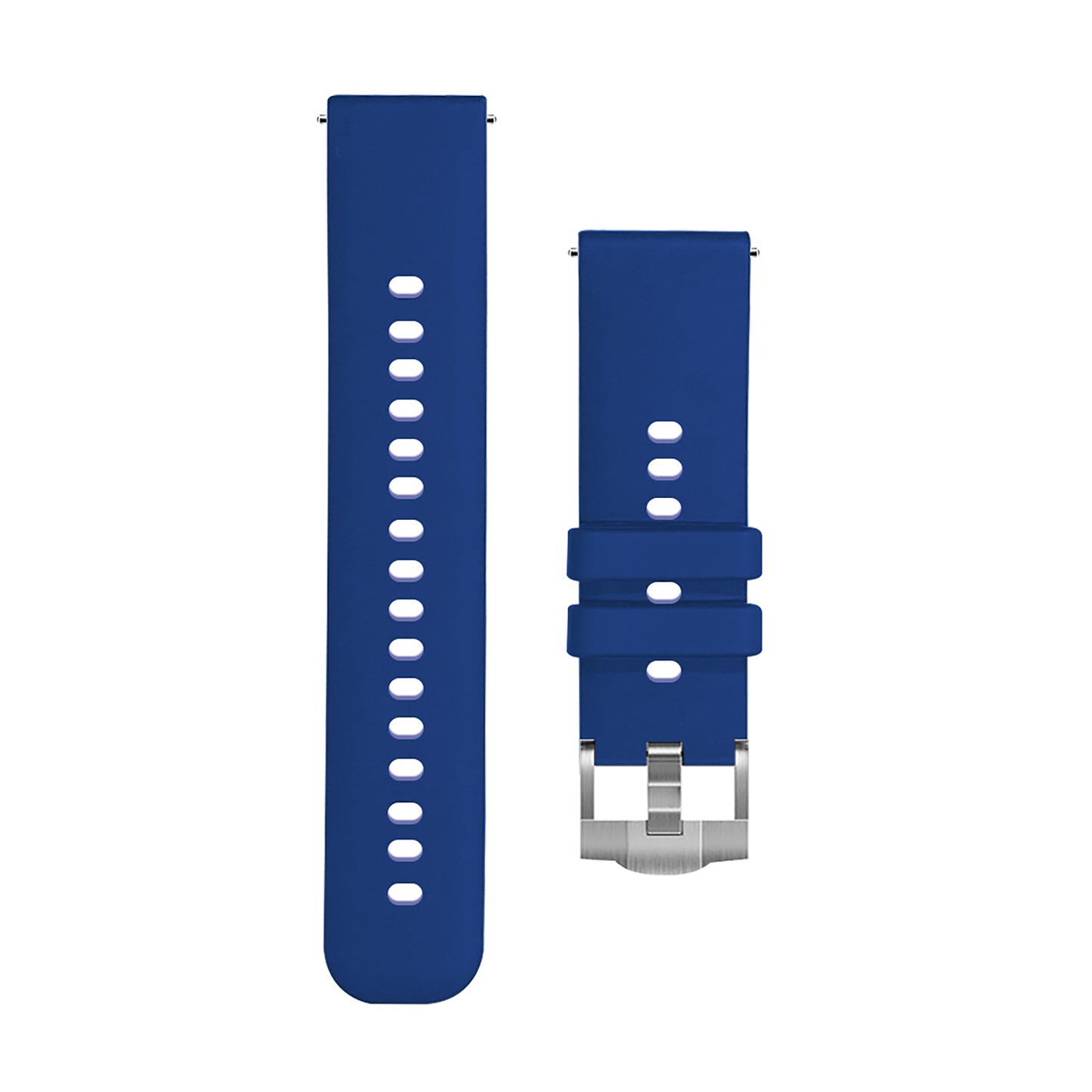 Silicone strap (2 Pack), rounded corners, 20/22mm