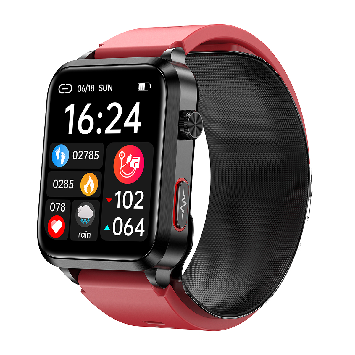 KHP1 Blood Pressure Smart Watch with Air Bags Cuff Blood Glucose ECG W