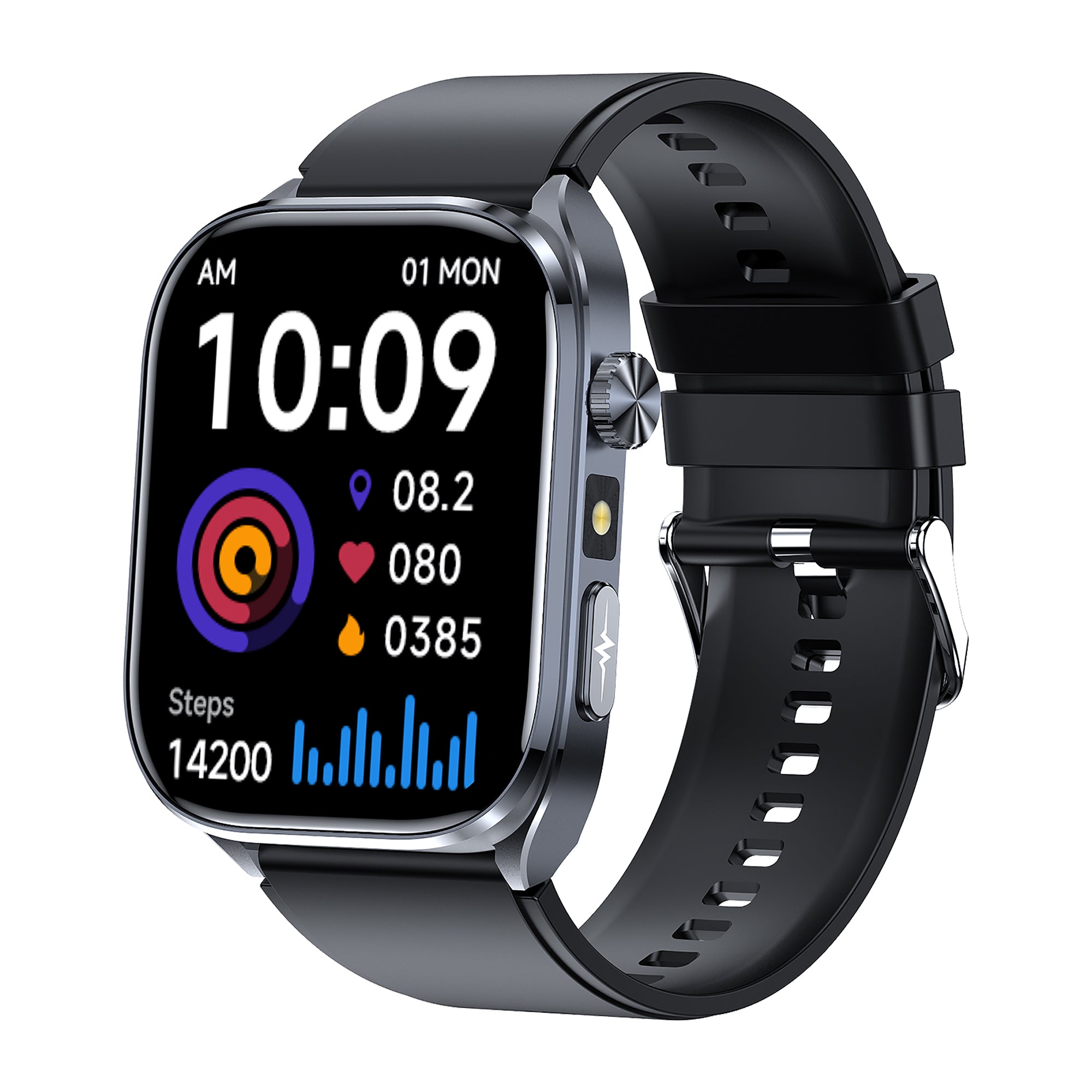 KH572 ECG + HRV Monitoring, 24/7 Heart Rate Blood Pressure SpO2 Stress Monitoring Smart Watch, Micro-physical Examination Body Composition Bluetooth Call