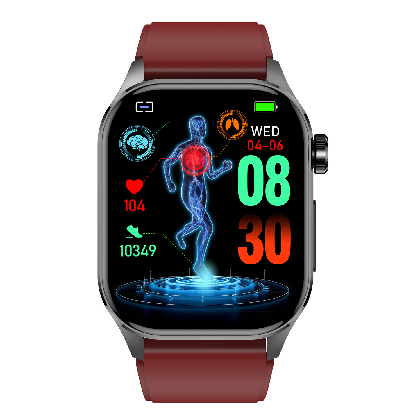 KH58 Health Management Body Composition ECG Blood Pressure Oxygen Sleep SOS Emergency Call Smart Watch