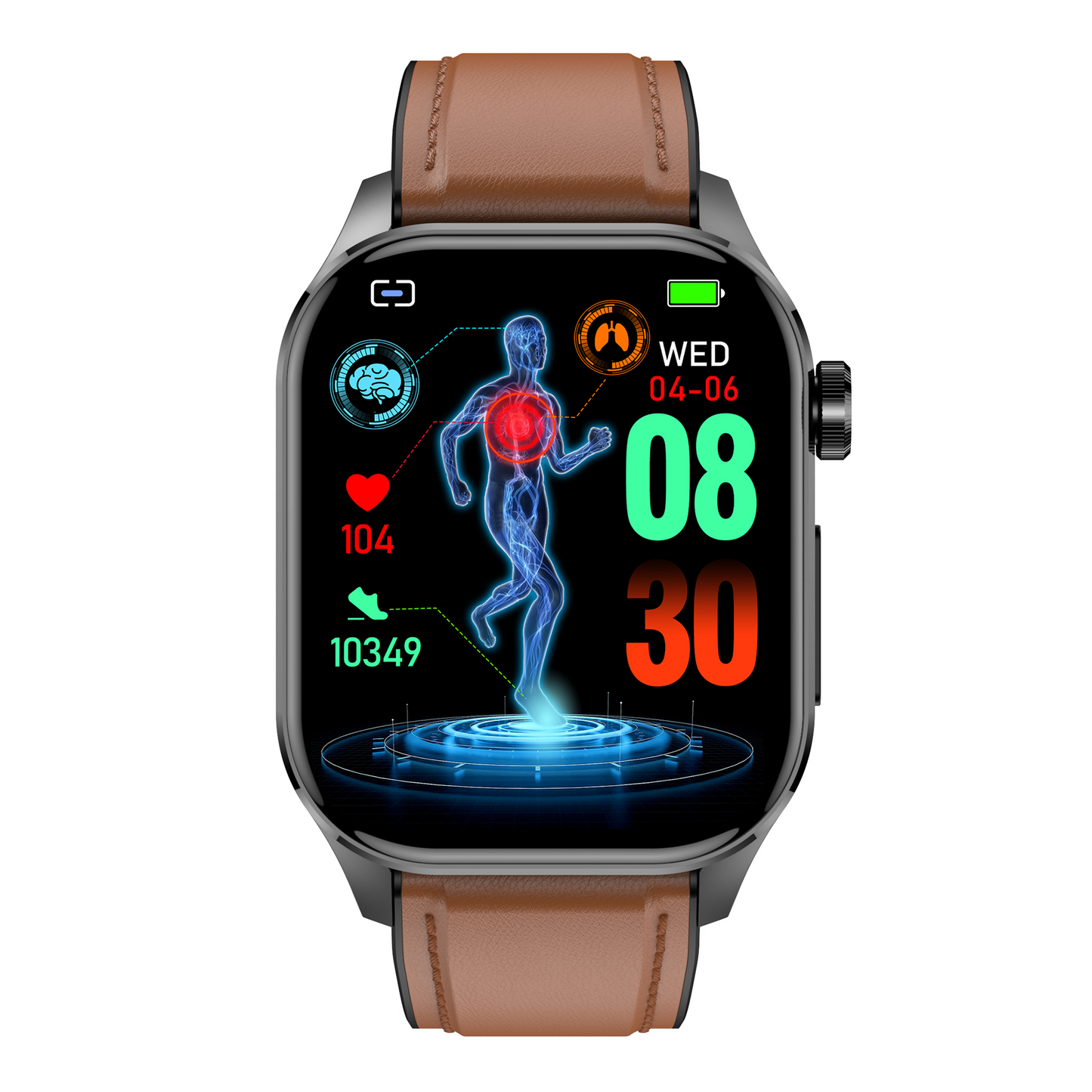 KH58 Health Management Body Composition ECG Blood Pressure Oxygen Sleep SOS Emergency Call Smart Watch