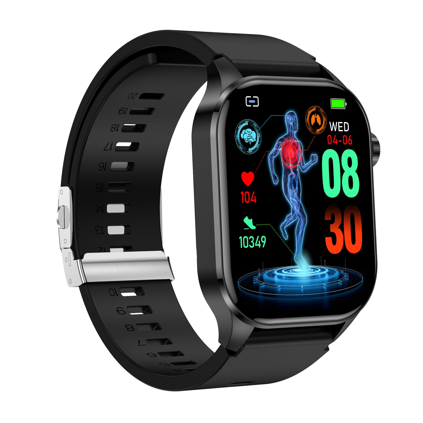 KH58 Health Management Body Composition ECG Blood Pressure Oxygen Sleep SOS Emergency Call Smart Watch