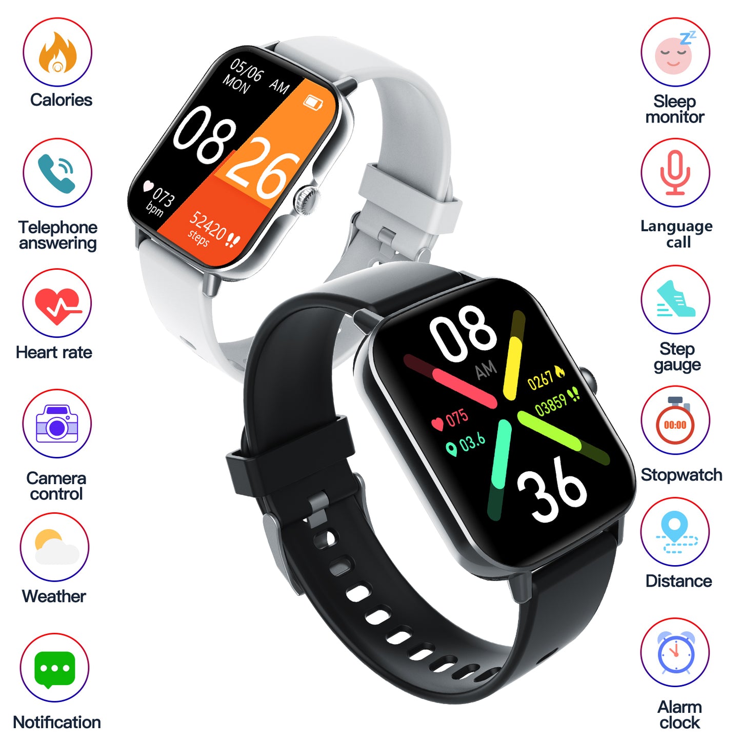 KH107 Sports Passion 24 Hours Health Monitoring Body Temperature