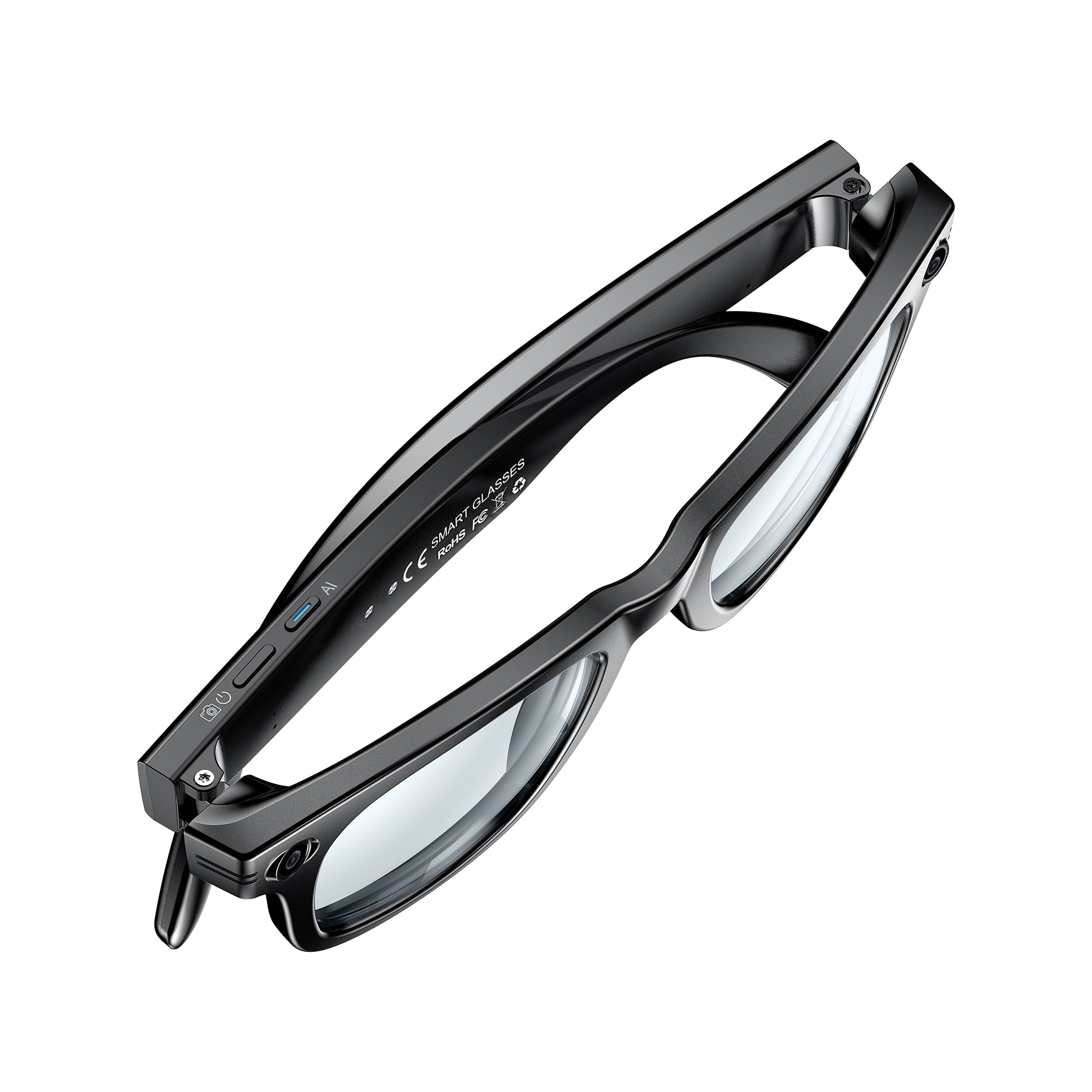 KW06 Pro HD 4K Pixel Anti-shake Camera Glasses, Translation | AI Photo Recognition | Bluetooth Call | Dual Microphone Noise Reduction