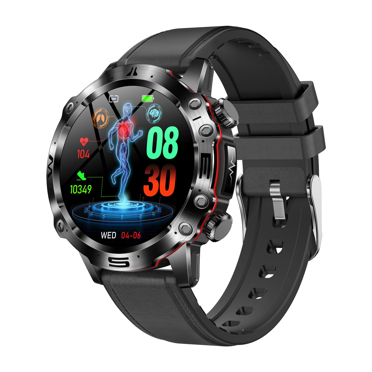 KH48 Outdoor ECG Blood Oxygen Pressure Blood Composition analysis Sporty Smart Watch