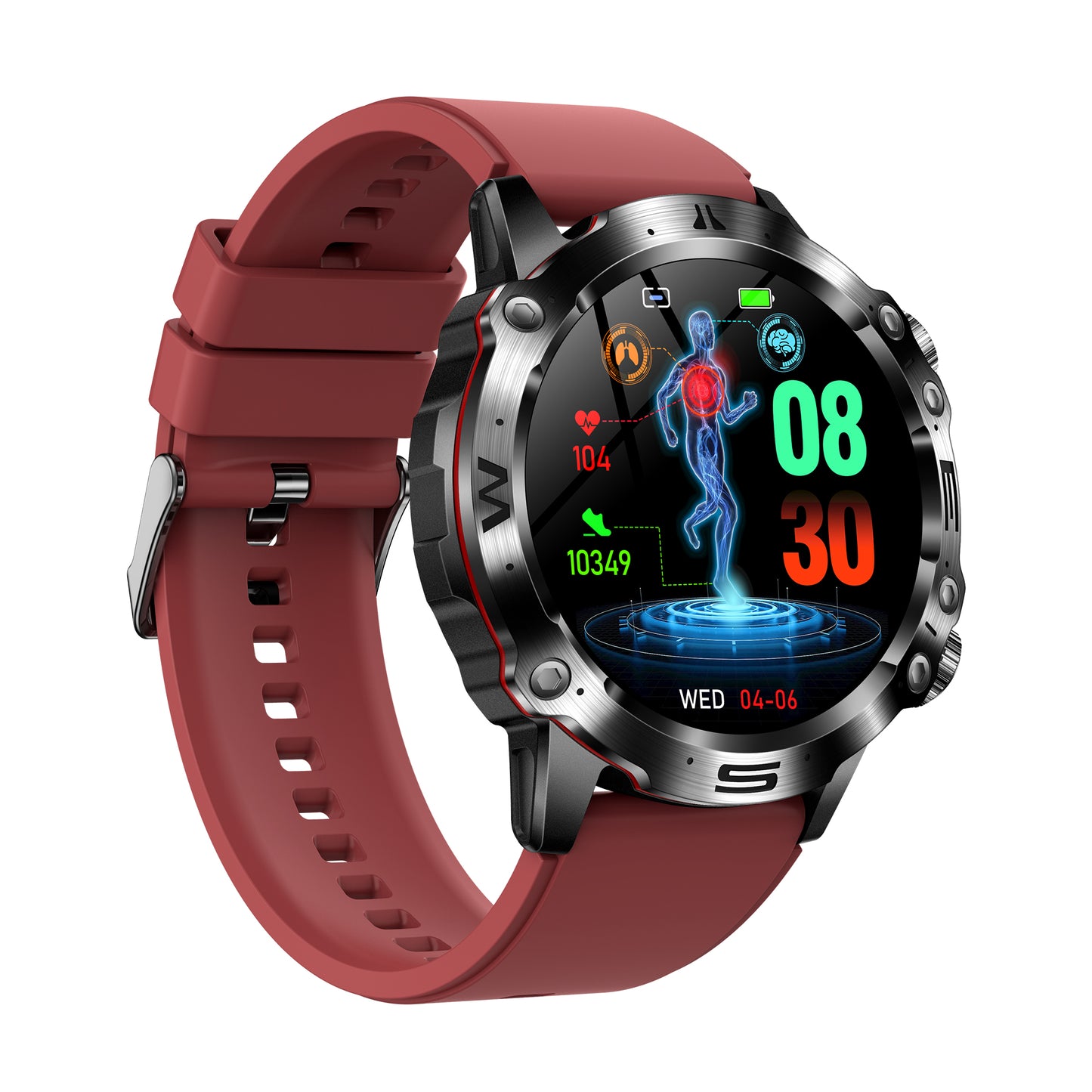 KH48 Outdoor ECG Blood Oxygen Pressure Blood Composition analysis Sporty Smart Watch
