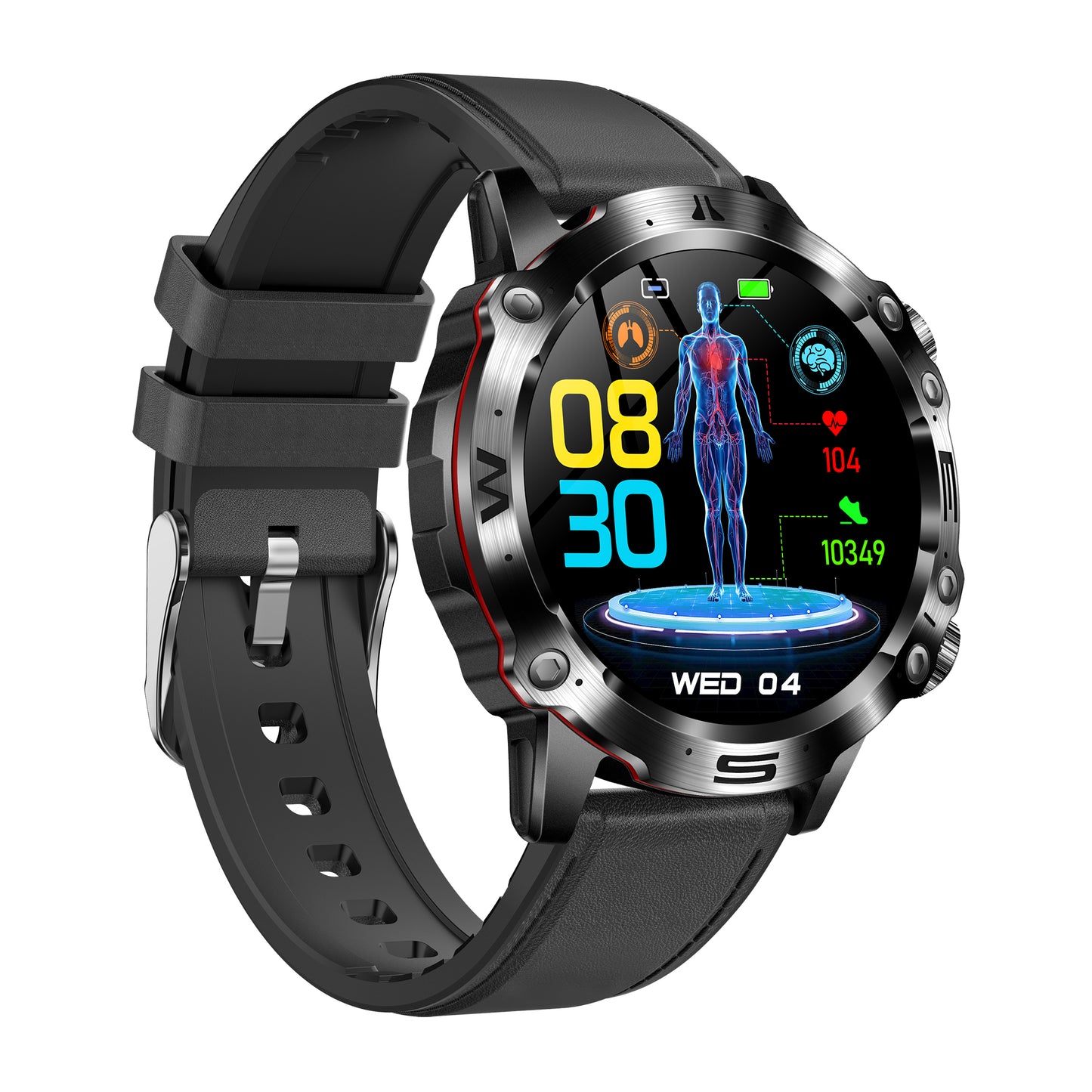 KH48 Outdoor ECG Blood Oxygen Pressure Blood Composition analysis Sporty Smart Watch
