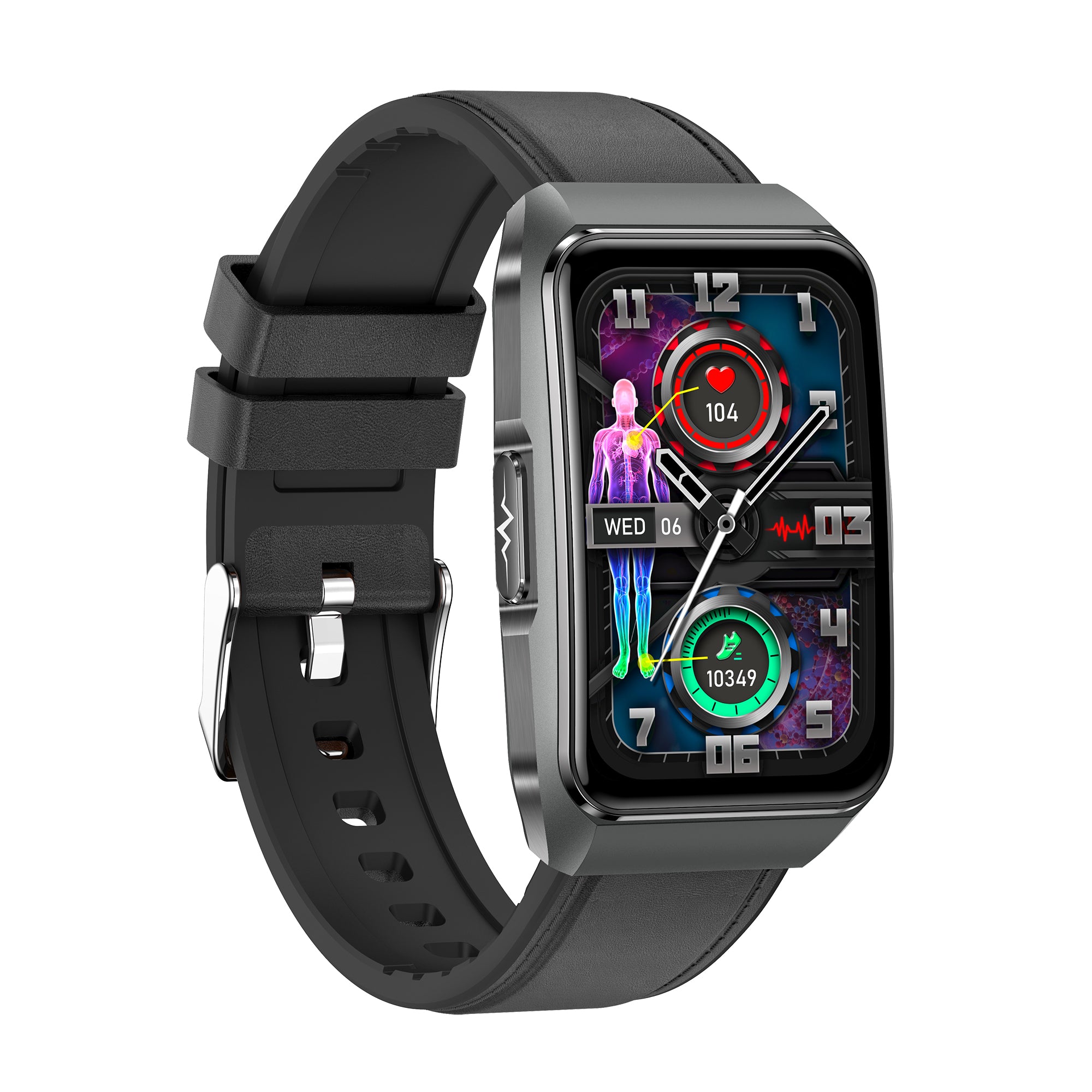 KH650 1.57" Ultra-HD Retina High-End Micro-Health Management Bracelet, ECG Heart Rate SpO2 Sleep Tracking, Emotion & Fatigue Detection, Bluetooth Calling Watch