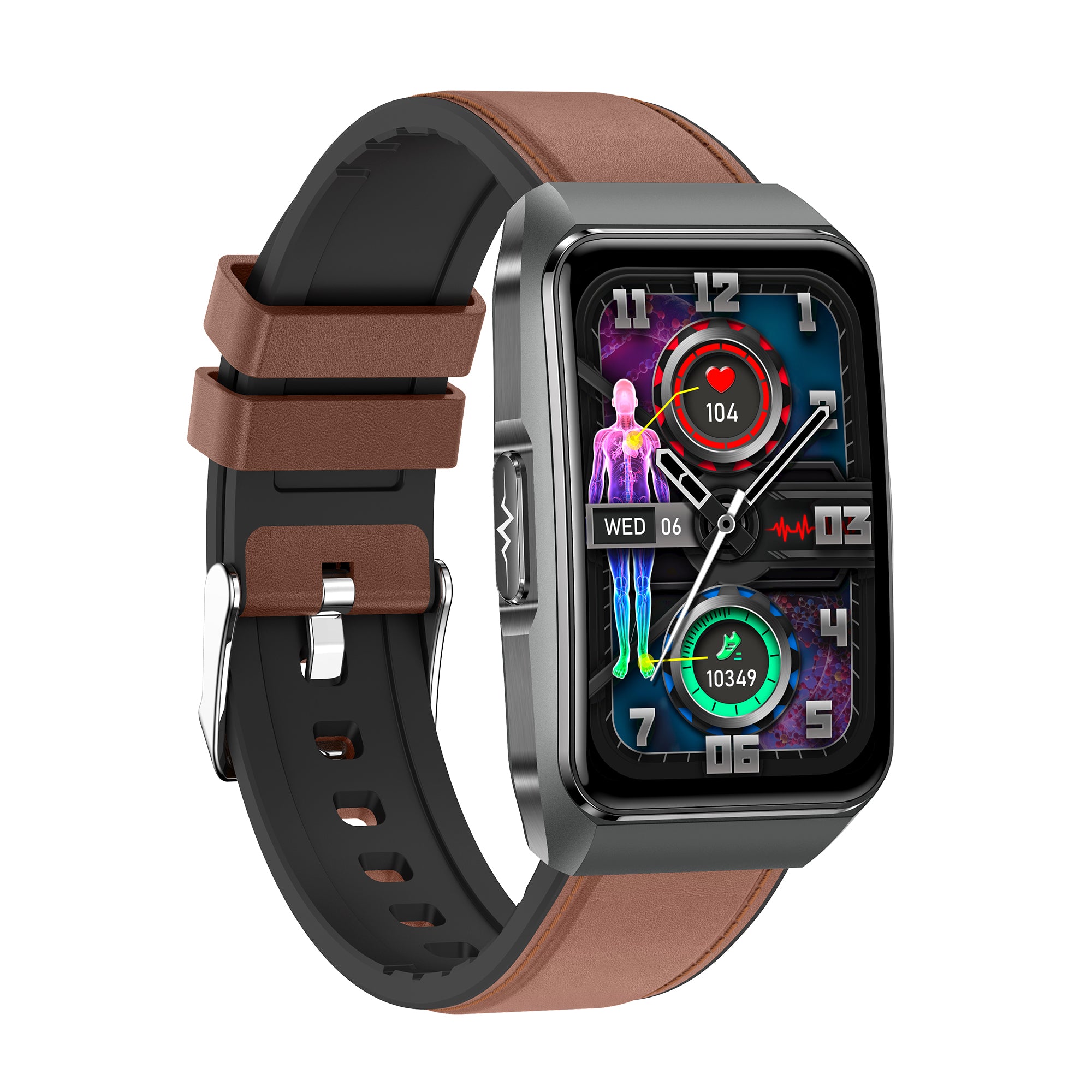 KH650 1.57" Ultra-HD Retina High-End Micro-Health Management Bracelet, ECG Heart Rate SpO2 Sleep Tracking, Emotion & Fatigue Detection, Bluetooth Calling Watch