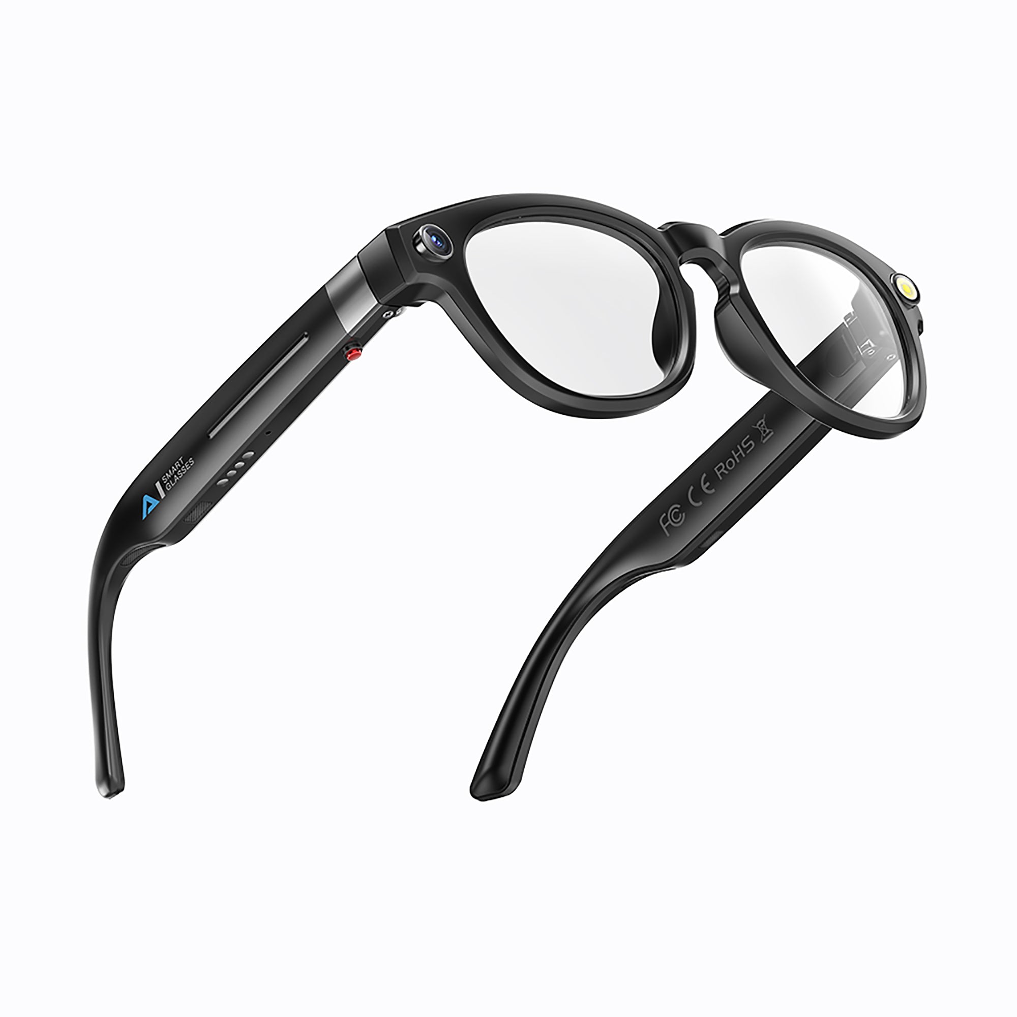 KQ08 4K HD Camera Smart Glasses, Real-time translation | Bluetooth Calls | Gesture Sliding | Music Control | AI Image Recognition & Dialogue