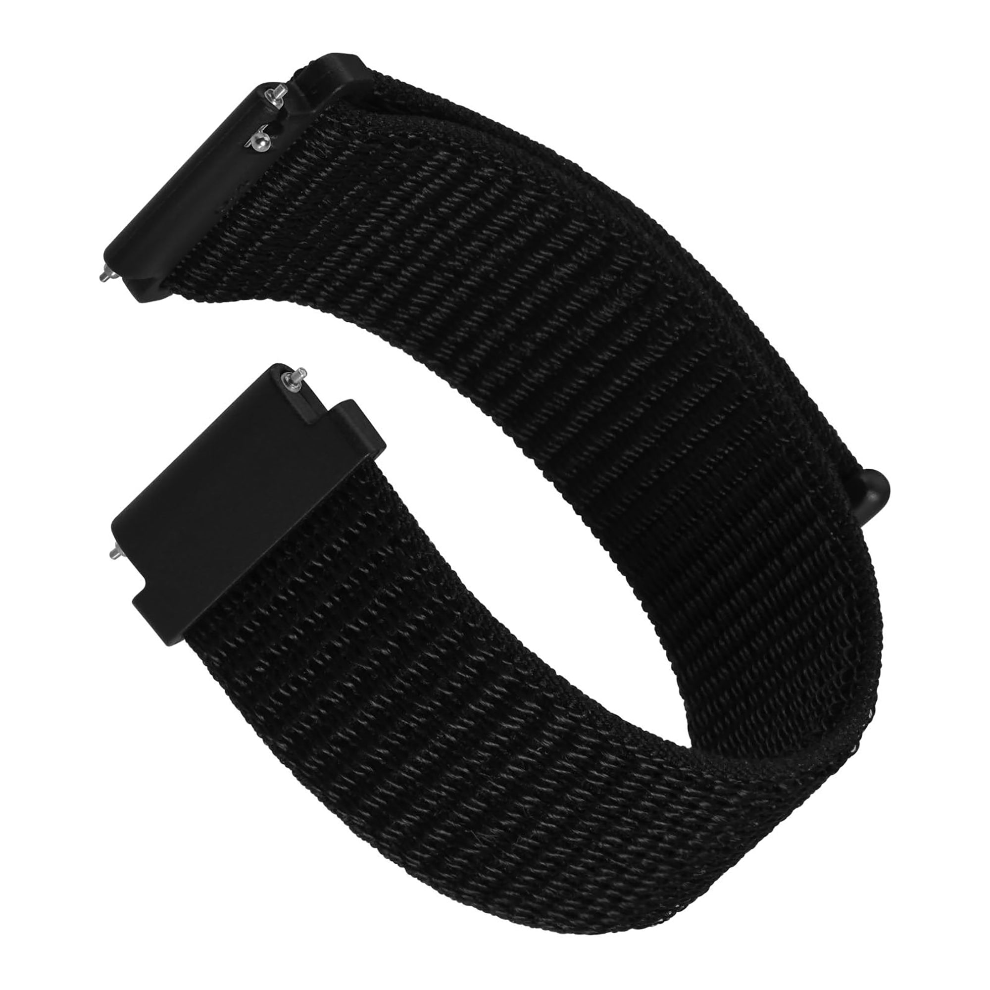 Black Woven Strap (2 Pack) 22mm