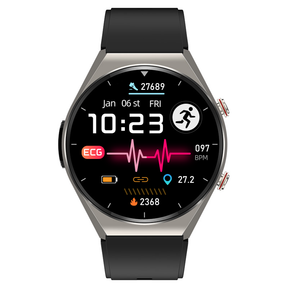 KH09 One-click Blood Pressure Blood Sugar Prediction ECG/EKG HRV Heart Rate Monitor Health Smart Watch