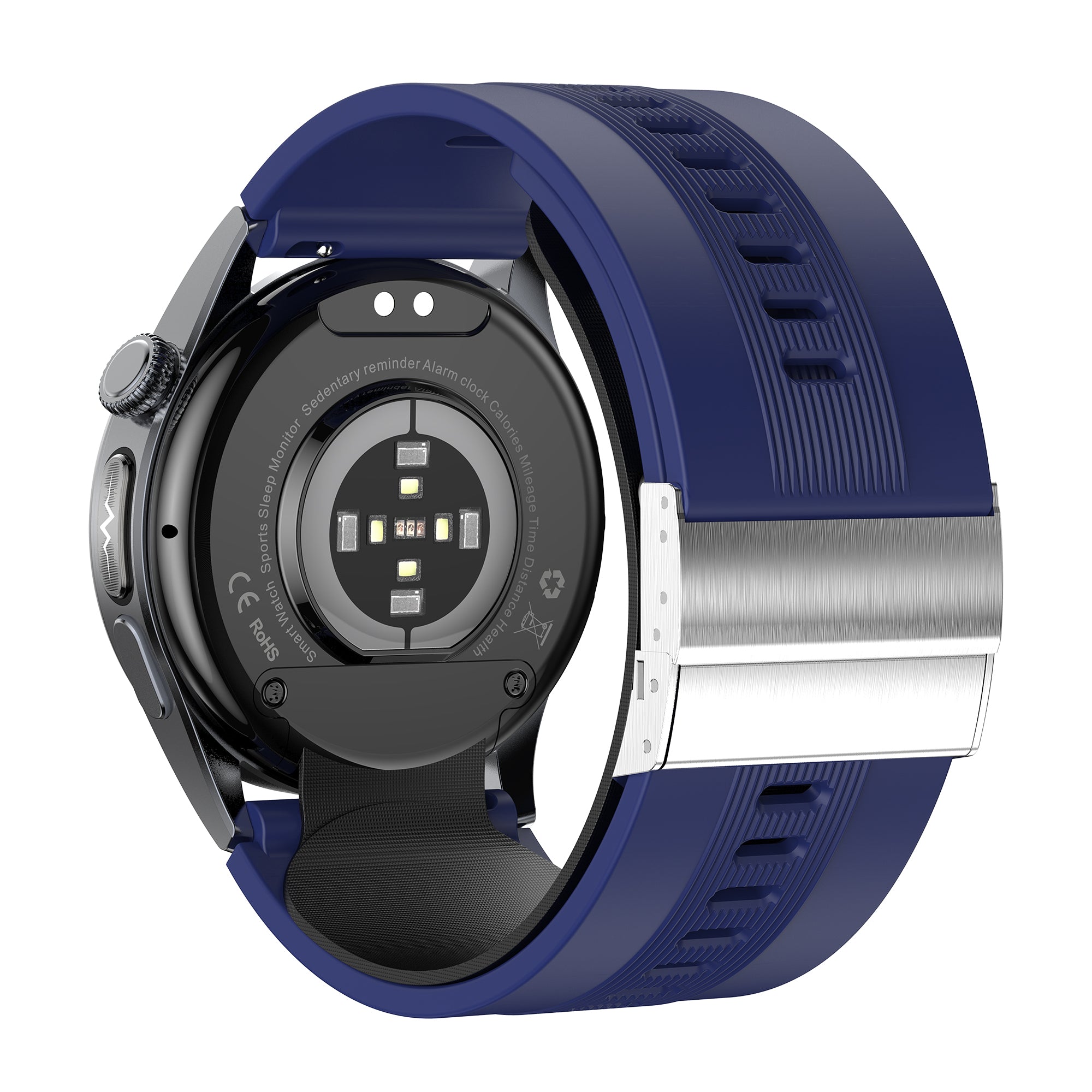 KH200 Air Pump + Airbag Blood Pressure Watch with Voice Broadcast, ECG Smart Watch Heart Rate SpO2 Sleep, EDA Skin Conductance/Emotion/Fatigue Level Testing, Blood Component Analysis, SOS Emergency Call