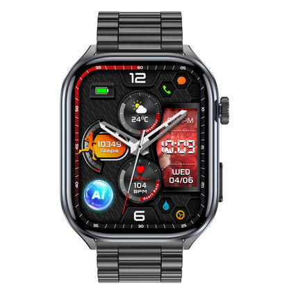 KH572 ECG + HRV Monitoring, 24/7 Heart Rate Blood Pressure SpO2 Stress Monitoring Smart Watch, Micro-physical Examination Body Composition Bluetooth Call