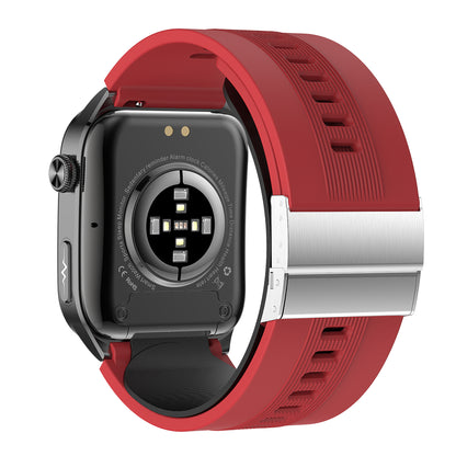 KH101 Air Pump Bag-Type ECG Blood Pressure Watch with Voice Reporting/Reminders, Heart Rate SpO2 Sleep Tracking, Skin Conductivity Testing, Emotion/Fatigue Detection, SOS Emergency Call