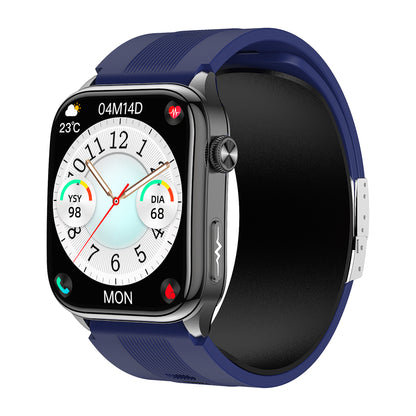 KH101 Air Pump Bag-Type ECG Blood Pressure Watch with Voice Reporting/Reminders, Heart Rate SpO2 Sleep Tracking, Skin Conductivity Testing, Emotion/Fatigue Detection, SOS Emergency Call