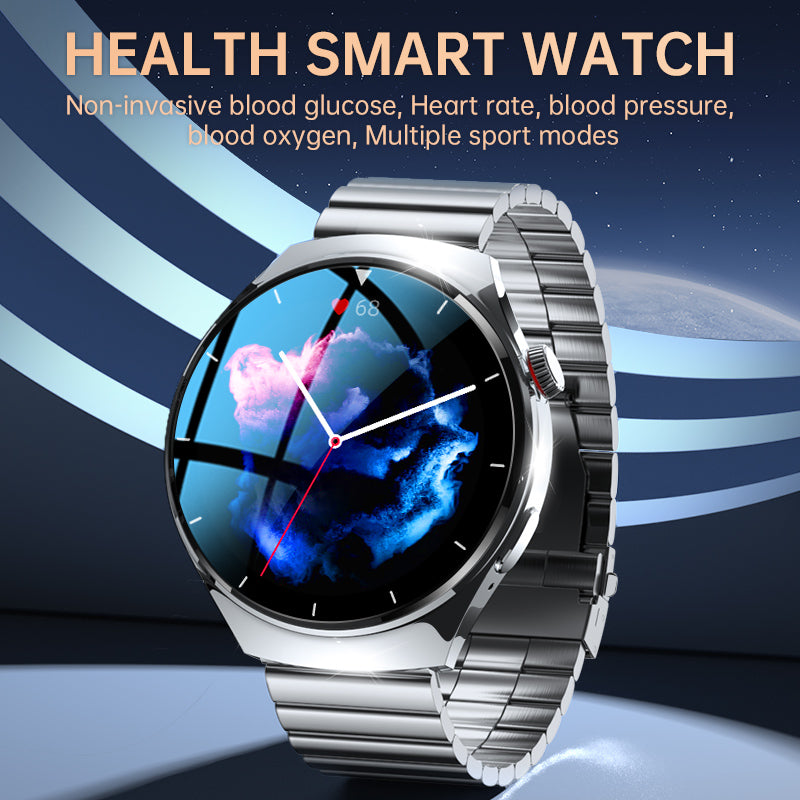 KH09 One-click Blood Pressure Blood Sugar ECG/EKG HRV Heart Rate Monitor Health Smart Watch