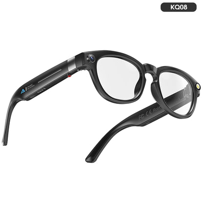 KQ08 4K HD Camera Smart Glasses, Real-time translation | Bluetooth Calls | Gesture Sliding | Music Control | AI Image Recognition & Dialogue