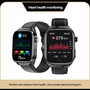 Koalarhealth KH16 One click micro examination of Five Organ Health Monitoring Blood Glucose Blood Lipids Uric Acid Blood Pressure Blood Oxygen SOS Smart Watch