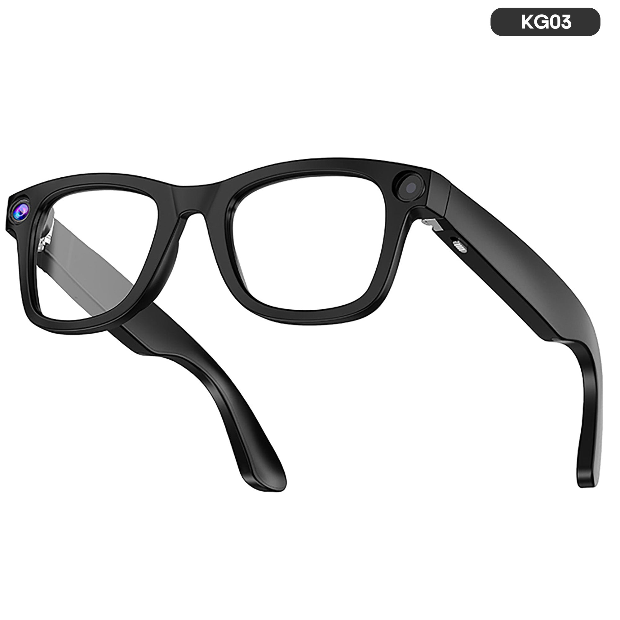 KG03 800W Pixel Camera Glasses With Image Stabilization Technology Bluetooth Call AI Things Recognition Photo Taking Voice Assistant Music Control