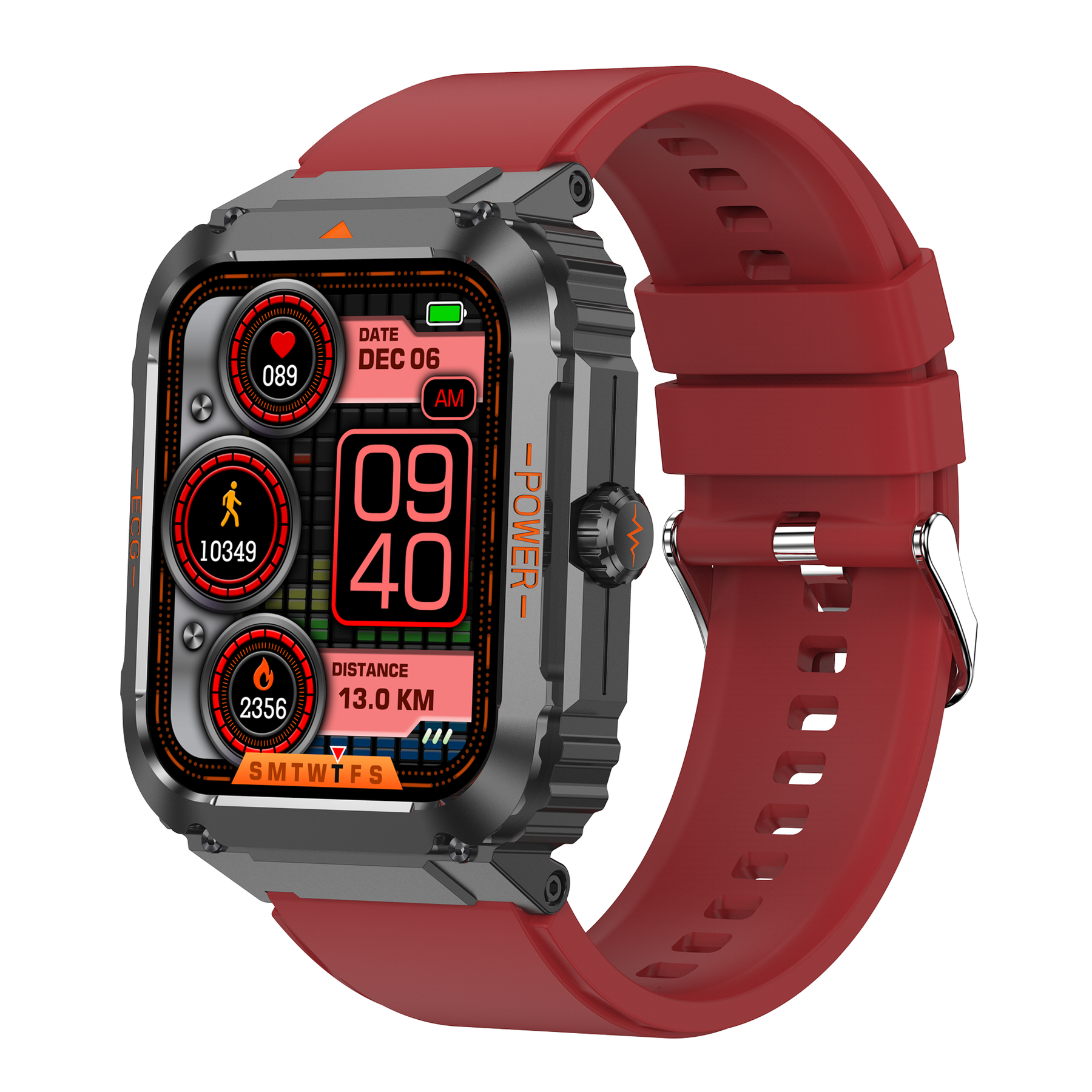 KH55 Sporty Health Watch 1.92" with ECG/EKG Bluetooth Call 100+ Sports Modes