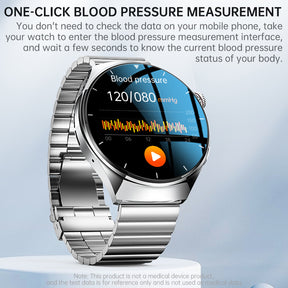 KH09 One-click Blood Pressure Blood Sugar ECG/EKG HRV Heart Rate Monitor Health Smart Watch