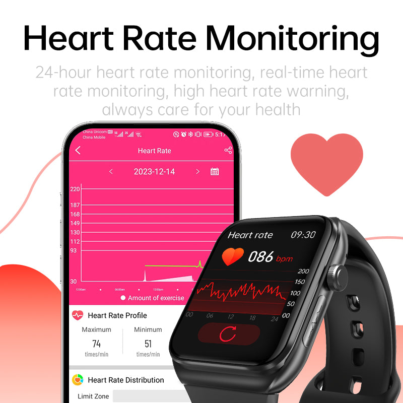 KH500 1.81" Uric Acid Blood Lipids Blood Sugar Heart Rate ECG SOS Radiation Level Body Composition Sports Smart Watch