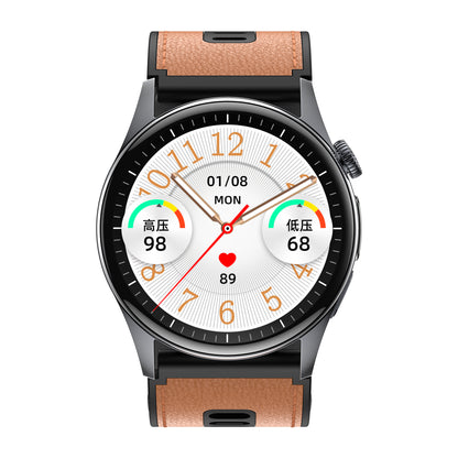 KH200 Air Pump + Airbag Blood Pressure Watch with Voice Broadcast, ECG Smart Watch Heart Rate SpO2 Sleep, EDA Skin Conductance/Emotion/Fatigue Level Testing, Blood Component Analysis, SOS Emergency Call