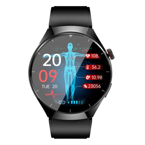 KH09 One-click Blood Pressure Blood Sugar ECG/EKG HRV Heart Rate Monitor Health Smart Watch