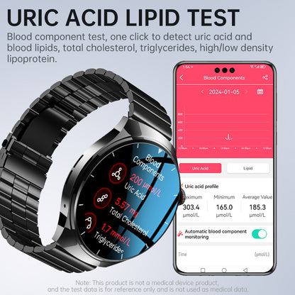 Koalarhealth KH09P Newly Upgraded Smart Watch ECG Blood Glucose Blood Components Sleep Heart Rate Blood Pressure