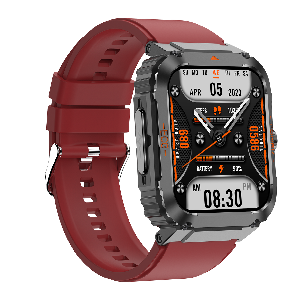 KH55 Sporty Health Watch 1.92" with ECG/EKG Blood Glucose Bluetooth ...