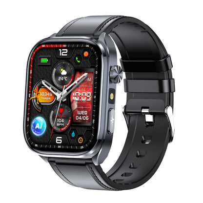 KH572 ECG + HRV Monitoring, 24/7 Heart Rate Blood Pressure SpO2 Stress Monitoring Smart Watch, Micro-physical Examination Body Composition Bluetooth Call