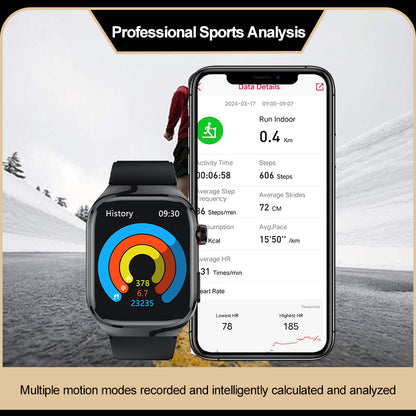 Koalarhealth KH16 One-click Micro Examination Blood Glucose Blood Lipids Uric Acid Blood Pressure Blood Oxygen SOS Smart Watch