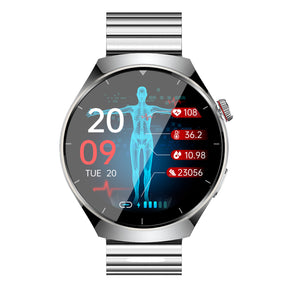 KH09 One-click Blood Pressure Blood Sugar ECG/EKG HRV Heart Rate Monitor Health Smart Watch