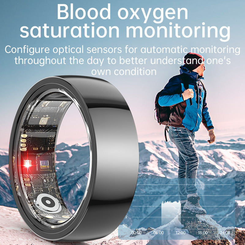 KR001 Health Smart Ring 5-day Battery Life Sports Heart Rate Blood Oxygen Blood Pressure Sleep Health Tracker