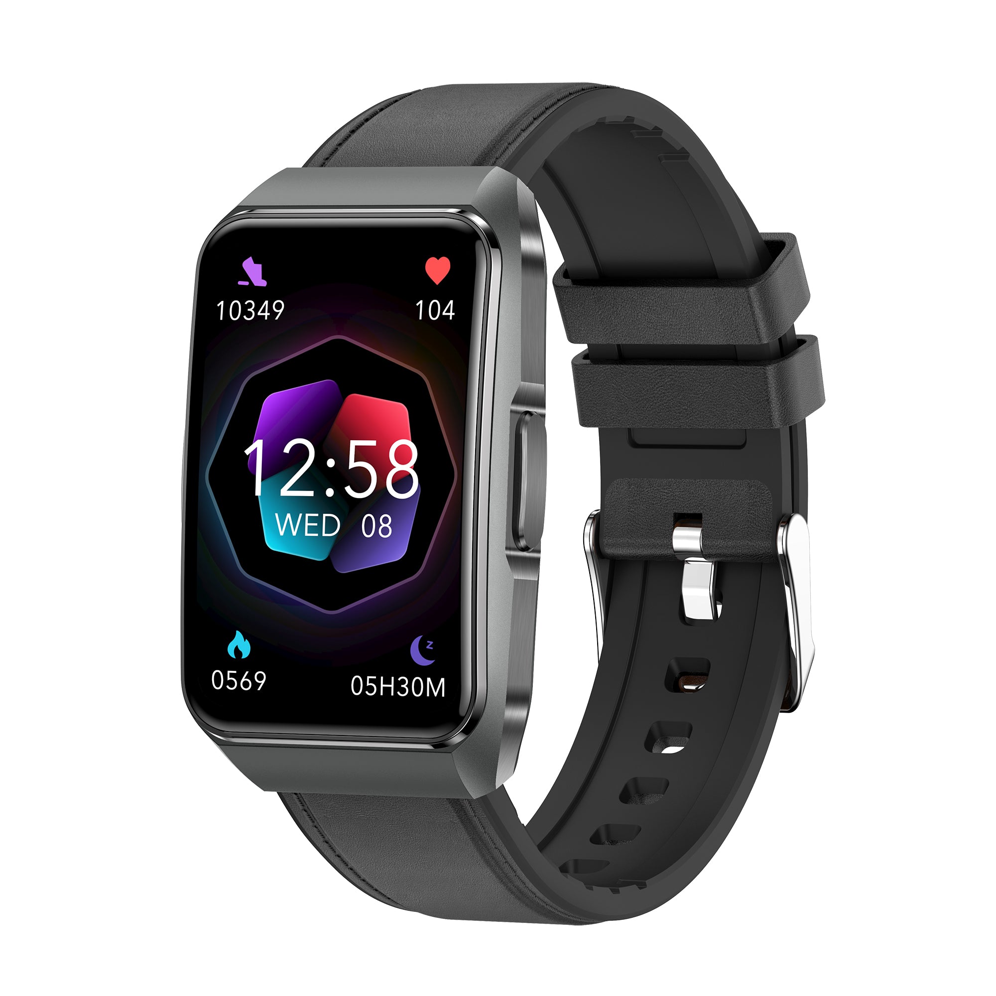 KH650 1.57" Ultra-HD Retina High-End Micro-Health Management Bracelet, ECG Heart Rate SpO2 Sleep Tracking, Emotion & Fatigue Detection, Bluetooth Calling Watch