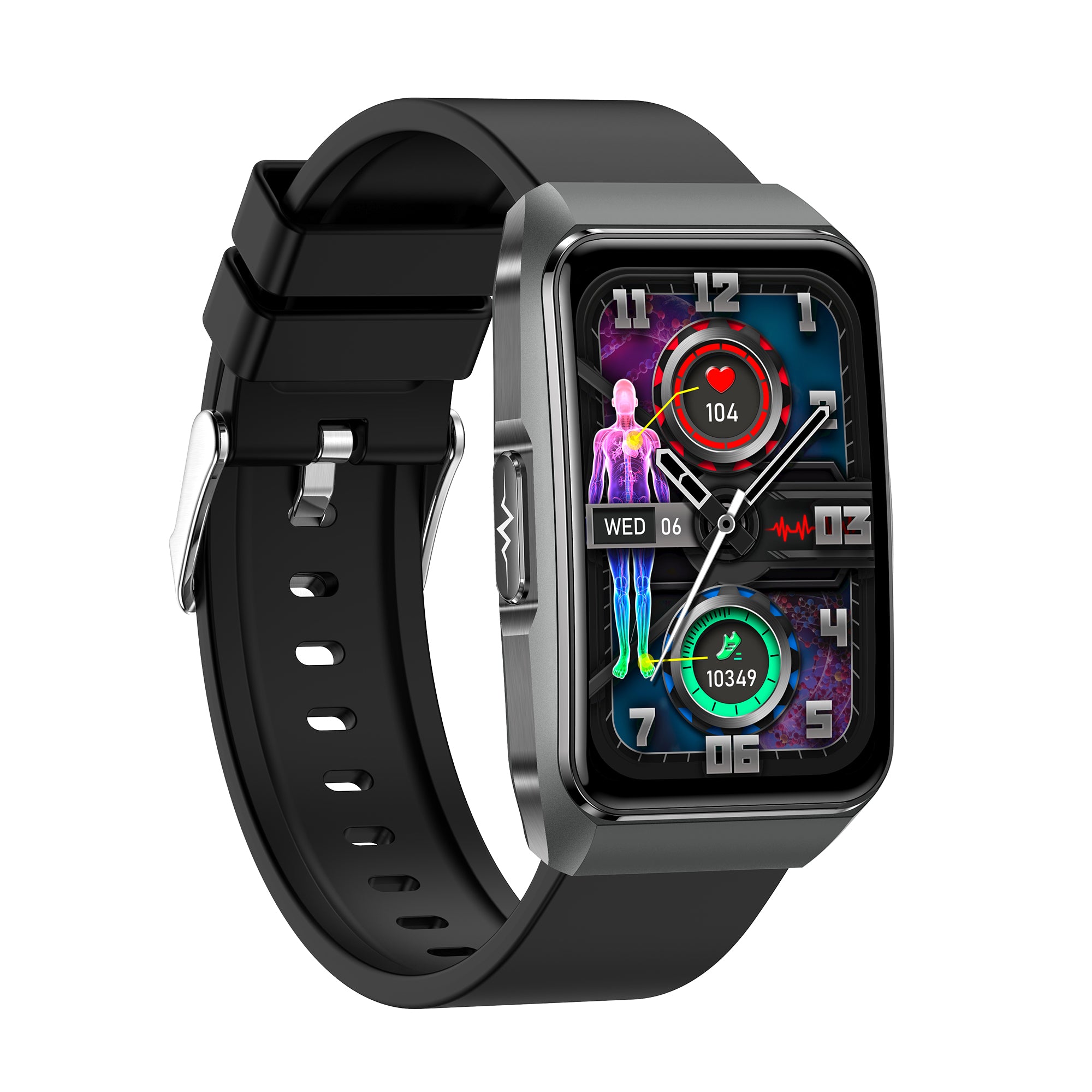 KH650 1.57" Ultra-HD Retina High-End Micro-Health Management Bracelet, ECG Heart Rate SpO2 Sleep Tracking, Emotion & Fatigue Detection, Bluetooth Calling Watch