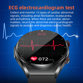 KH09 One-click Blood Pressure Blood Sugar ECG/EKG HRV Heart Rate Monitor Health Smart Watch