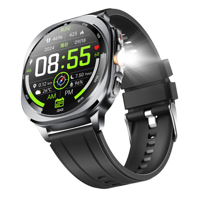 KH400 1.43" AMOLED GPS Positioning Outdoor Sports Watch, Altimeter/Barometer/Compass, Heart Rate SpO2 Blood Pressure Sleep,  AI watch Face/AI Q&A/3ATM Waterproof/128 Sports Modes