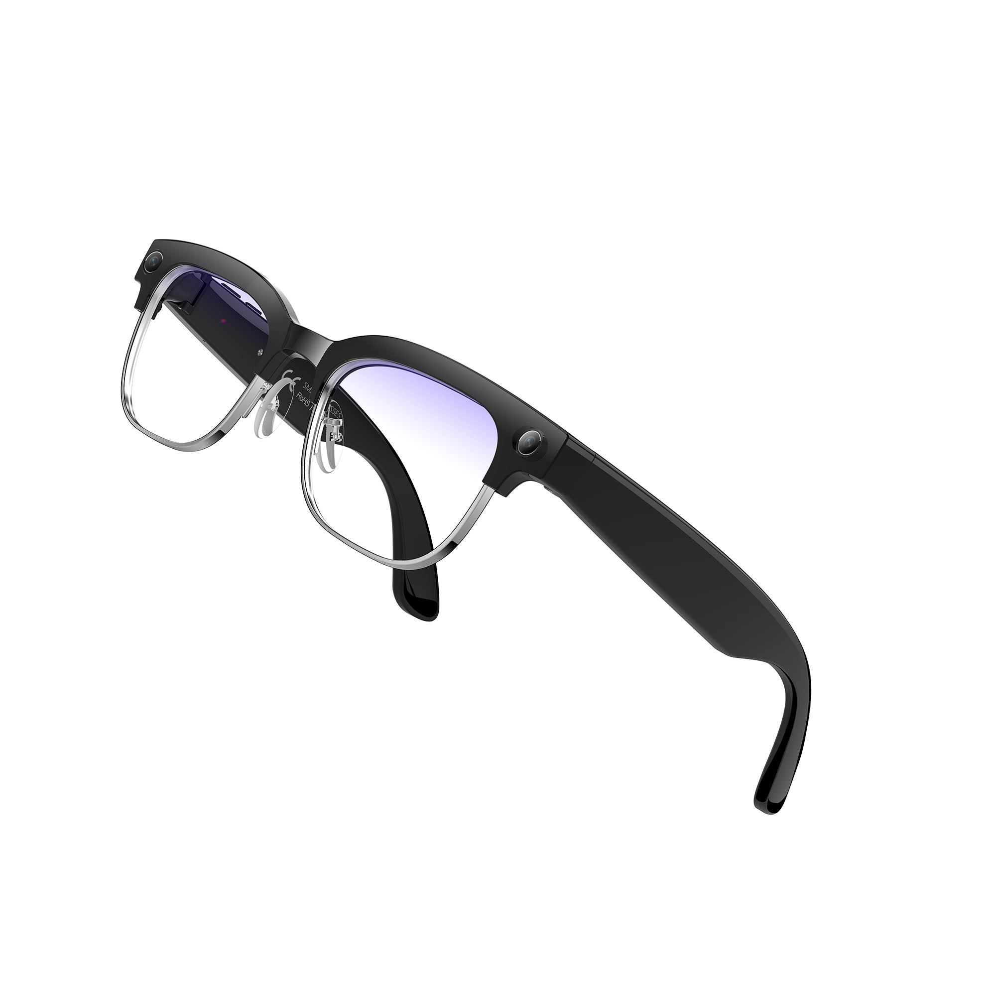 KW30 AI Smart Camera Glasses with 8MP Sony Camera, 4K Photo | 1080P Video Recording | Real-Time Translation | Voice Assistant | AI Image Recognition | IP66 Waterproof | 12H Music