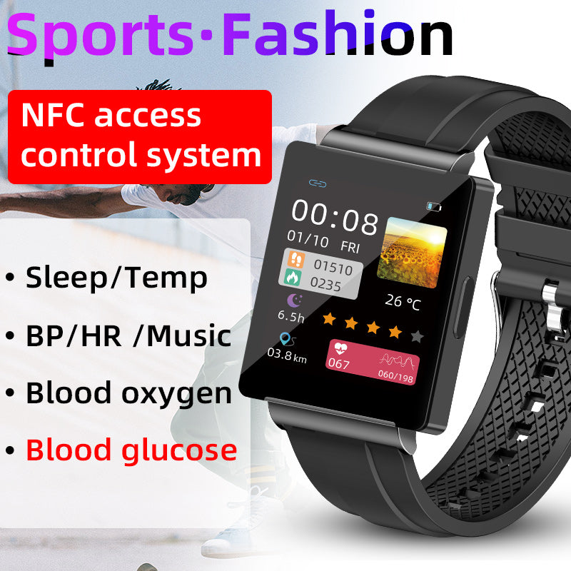 KHS1 Sports Fashion Watch Blood Pressure Blood Glucose NFC Temperature Heart Rate