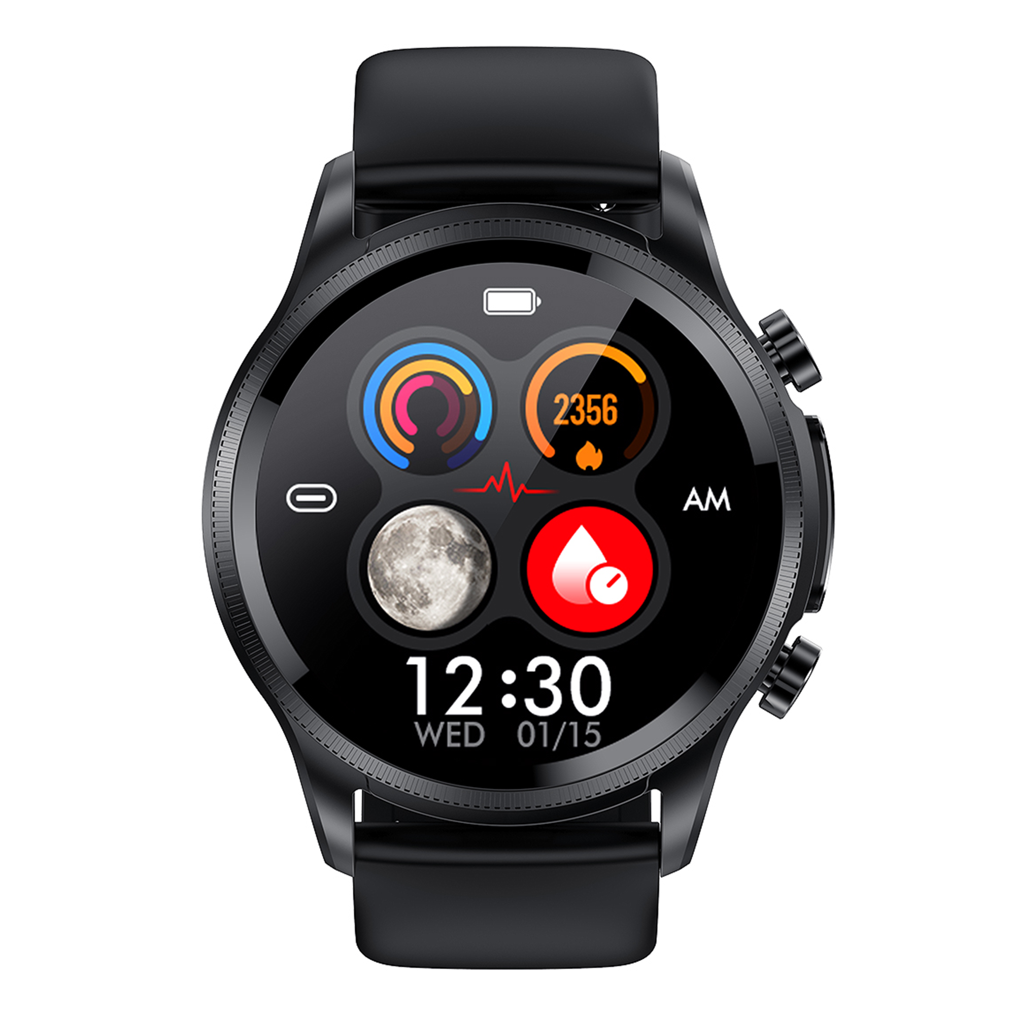 KH04 ECG PTT HRV Blood Oxygen Heart Rate Blood Pressure Sleep Round