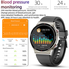 KH08 Vintage Health Watch ECG Heart Rate Blood Oxygen Blood Pressure