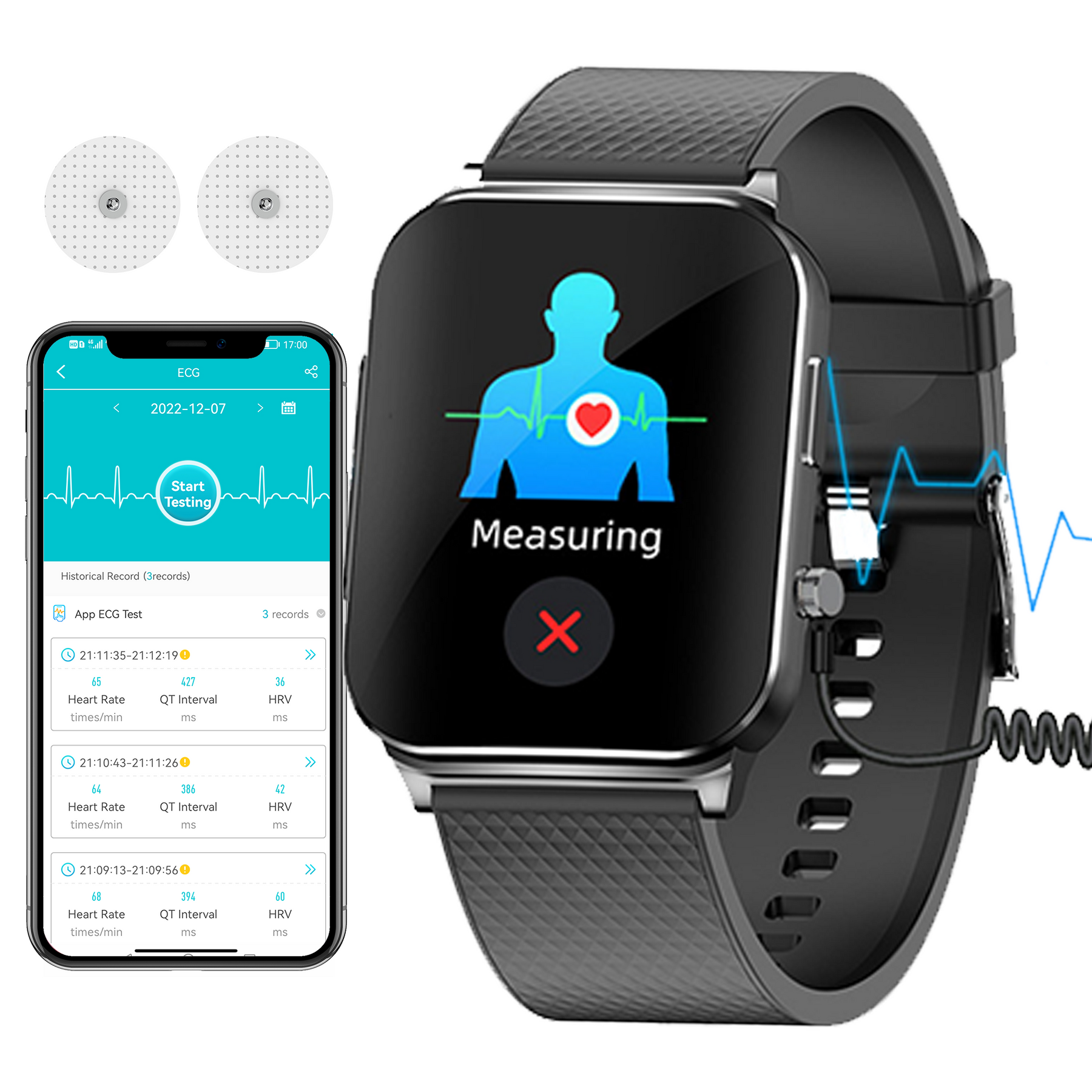 KH03 Health Smart Watch ECG/EKG Heart Rate Blood Pressure Sedentary Reminder